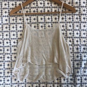 Brandy Melville knit crop top OS